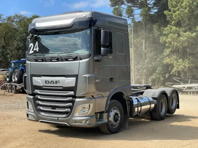 DAF XF 480 6X2 ANO 2024 EURO 6 - COM 255 MIL KM - ASSITENTE DE FAIXA E COLISÃO