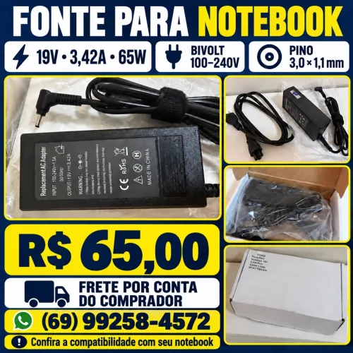 Fonte para notebook 