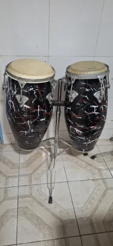 Par de Congas + suporte