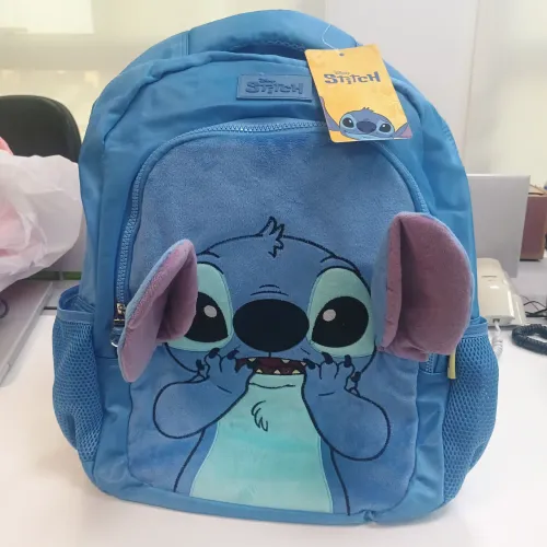 Mochila Stitch Infantil Disney Cor: Azul