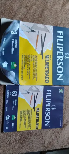 (Aceito Proposta) Kit Papéis Milimetrados A3 e A4