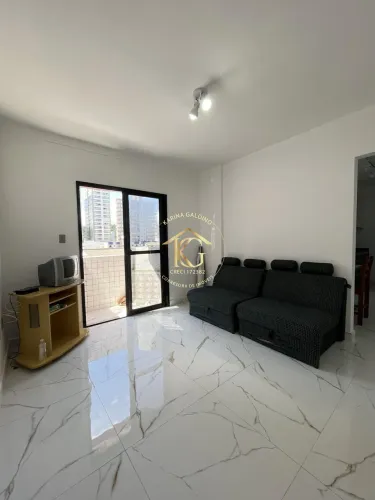 Apartamento Á venda 1 Quarto com Sacada Canto do Forte Praia Grande São Paulo