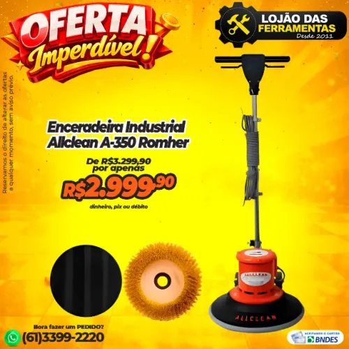 Enceradeira Industrial Allclean A-350 Romher