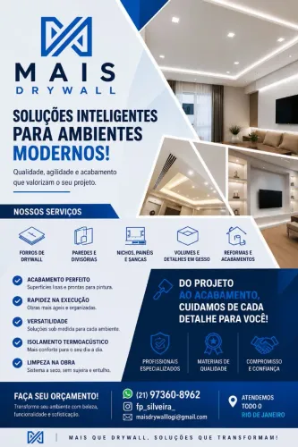 Soluções em DRYWALL (Gesso acartonado)