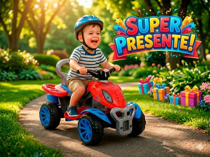 Carrinho Infantil Passeio e Pedal Quadriciclo 2 em 1 - Spider Maral