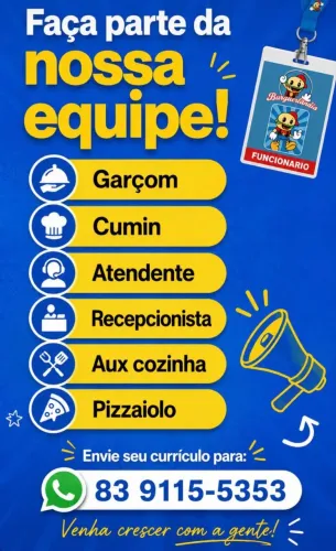 Vagas disponíveis burguerlandia, cabo branco