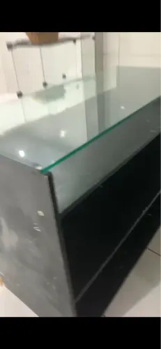 Balcão tampa de vidro 