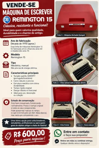 Máquina de escrever Remington