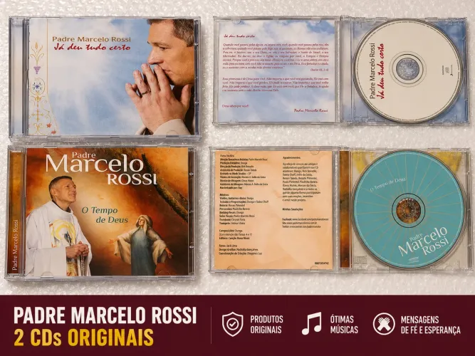 CD?s Padre Marcelo Rossi Originais na caixa