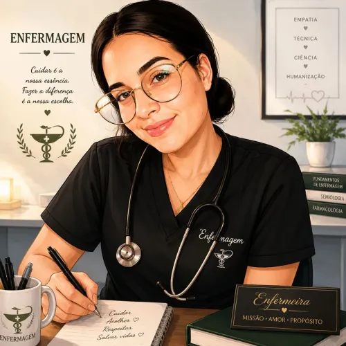 Caricaturas Profissional de Profissões 