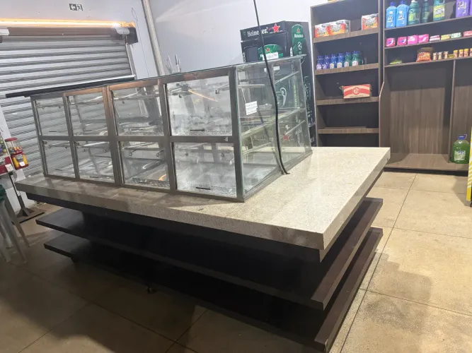 Balcão Estufa / Vitrine Aquecida de lanchonete