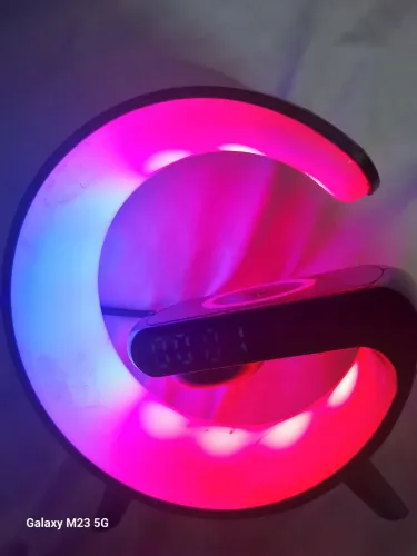 Rádio Relógio  iluminação por indução 