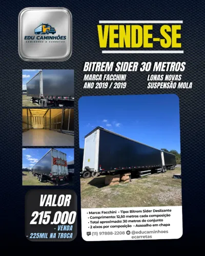 BITREM SIDER FACCHINI - 30 METROS