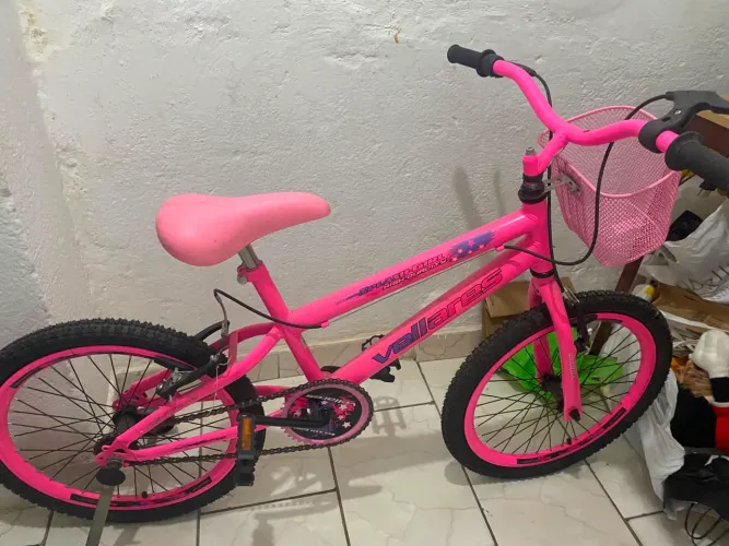 Bicicleta Infantil Colli Vellares Aro 20 Rosa Neon 
