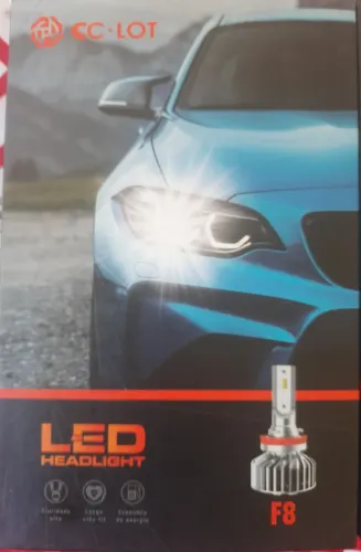 Kit Lampada Led Cclot H7 + H7 + H8 Farol Baixo/alto/milha