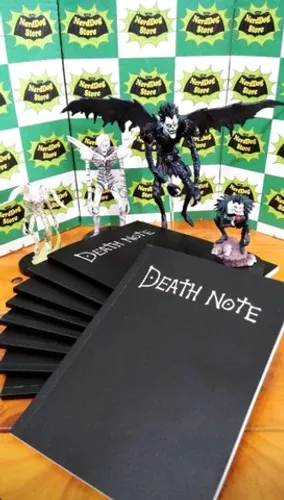 Caderno Death Note (PT-BR) Colorido - NerdDog Store - Kira, L, Ryuk, Shinigami