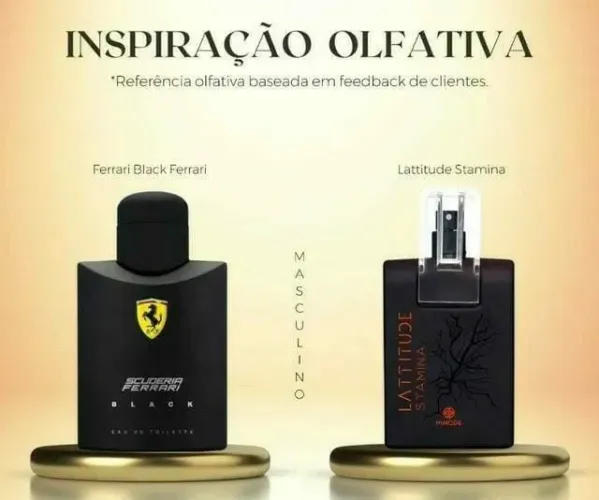 Perfume Lattiutude Stamina Ferrari Black Referência Olfativa