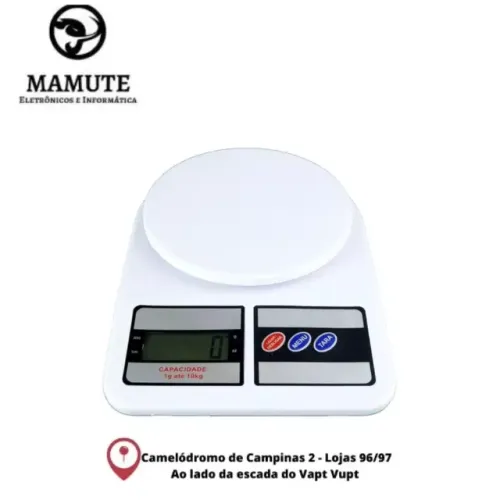 Balança Digital Eletrônica de Cozinha Pesa 1gr Até 10kg