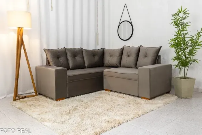 Sofá Canto 5 lugares Curitiba rf543