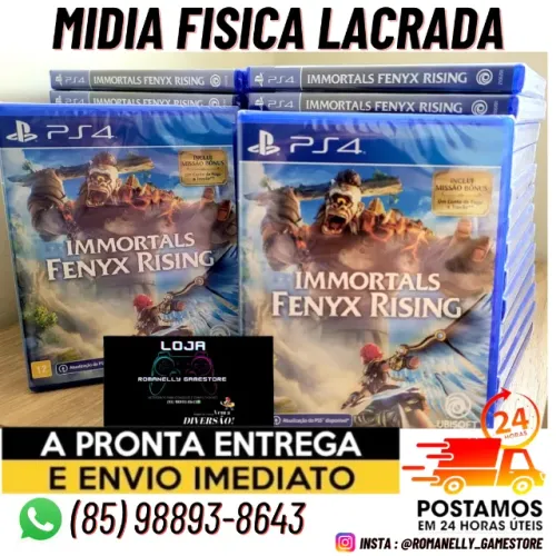 Jogo PS4 Immortals Fenix Rising em Midia Fisica Novo Lacrado - Faço envio pela OLX