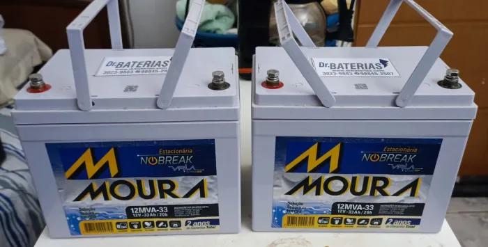 Par de Baterias Moura 33a 12MVA-33