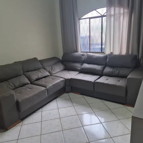 Sofá de canto retrátil e reclinavel