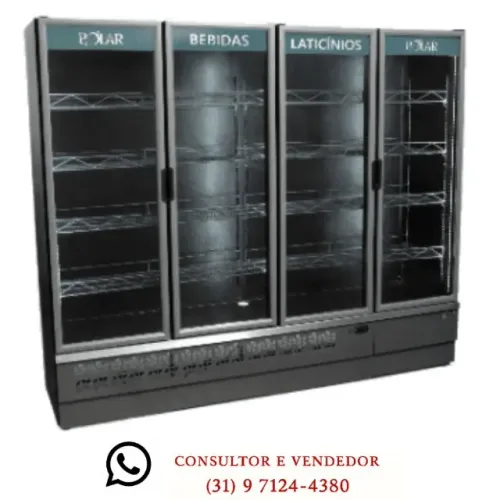 Expositor Refrigerado 4 Portas Polar 220v
