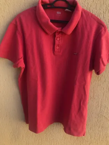 Camisa Gola Polo Vermelha Da Levi's (Usado)