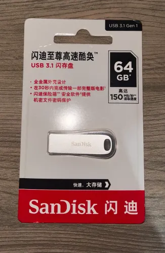 Pen Drive Sandisk Ultra Luxe 64gb Usb 3.1