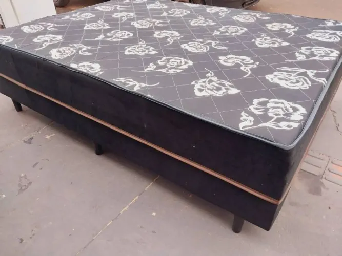 Cama Box de Casal com Desenho Flora FRETE GRÁTIS l
