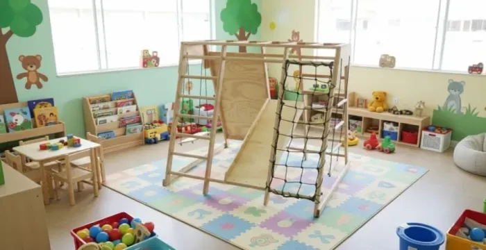 Playground Parquinho Infantil de Madeira Estilo Montessoriano para Crianças