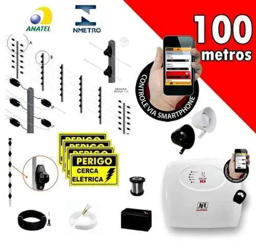 kit cerca eletrica industrial com instalação