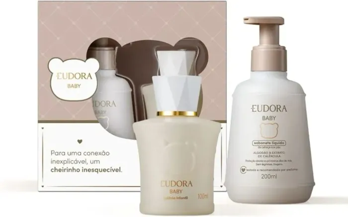 Kit Eudora Baby Colônia 100ml + Sabonete Líquido 200ml