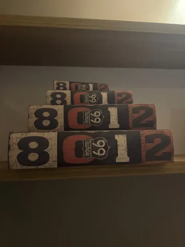 Kit de Caixas Livro Decorativas Route 66 - Estilo Vintage / Retro