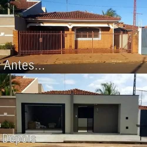 Reforma de casa e projetamos fachada 