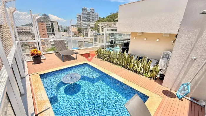 Cobertura linear à venda em Botafogo: 206m², 4 quartos