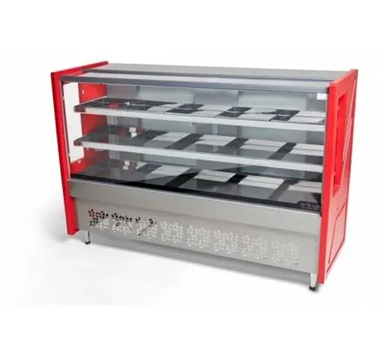 Balcão expositor de açougue.