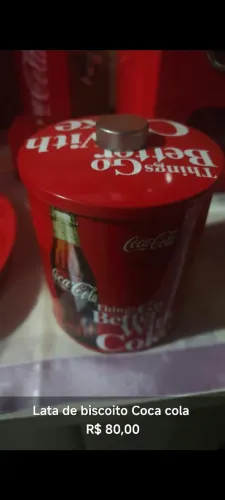 Lata de biscoito Coca-Cola
