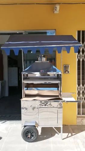 NZ. Carrinho de Churrasco espetinho em Aço Inox 
