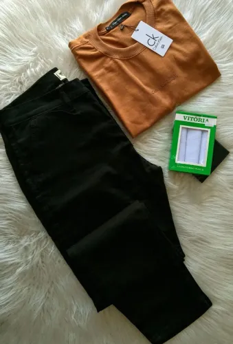 calça sarja masculina