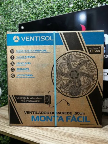 Ventilador de Parede 50CM - 135W VENTISOL - PRODUTO NOVO COM 1 ANO DE GARANTIA