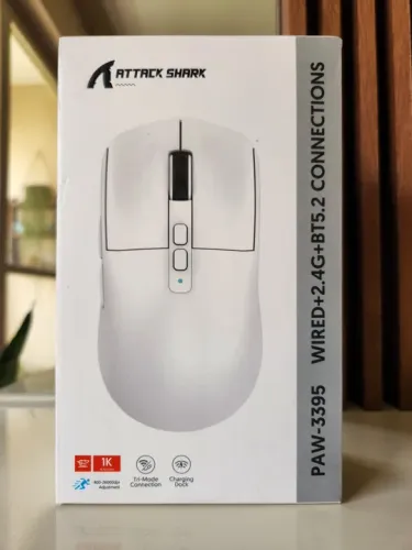 Mouse Gamer Attack Shark X6 C/ Dock Carregamento RGB