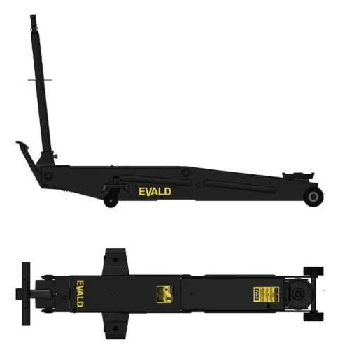Macaco Jacaré 2 TON Longo EVJH-2TC Roda de Ferro EVALD