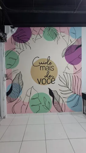 Pintura artística em sala de estar, quartos, escritórios ,, etc...