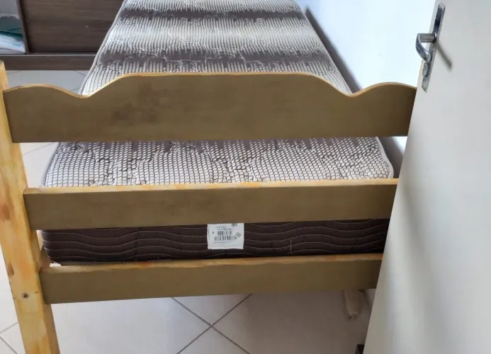 Colchão ortopédico Ortobom Light+cama+colcha