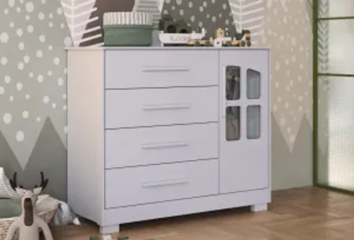 Comoda Charlo, 100% MDF - Peroba