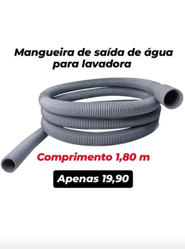 Mangueira de saida de agua engate reto - Lavadoras e Lava louças