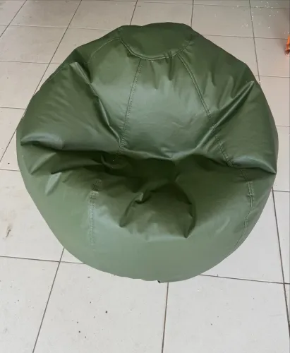Puff Redondo Verde Militar 
