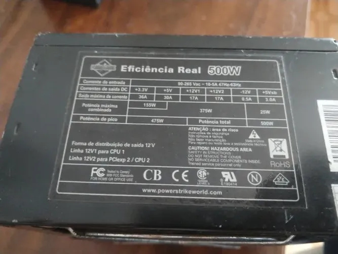 Fonte Pc -  Eficiência Real 500w