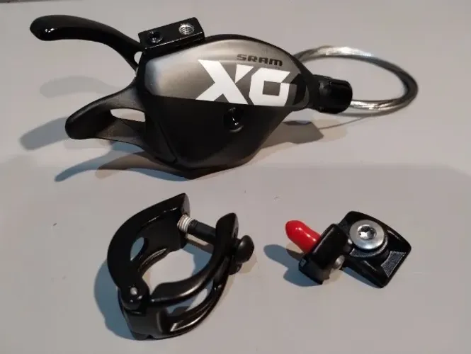 Alavanca Passador Trocador Sram X01 Eagle 12v + Abraçadeira Matchmaker